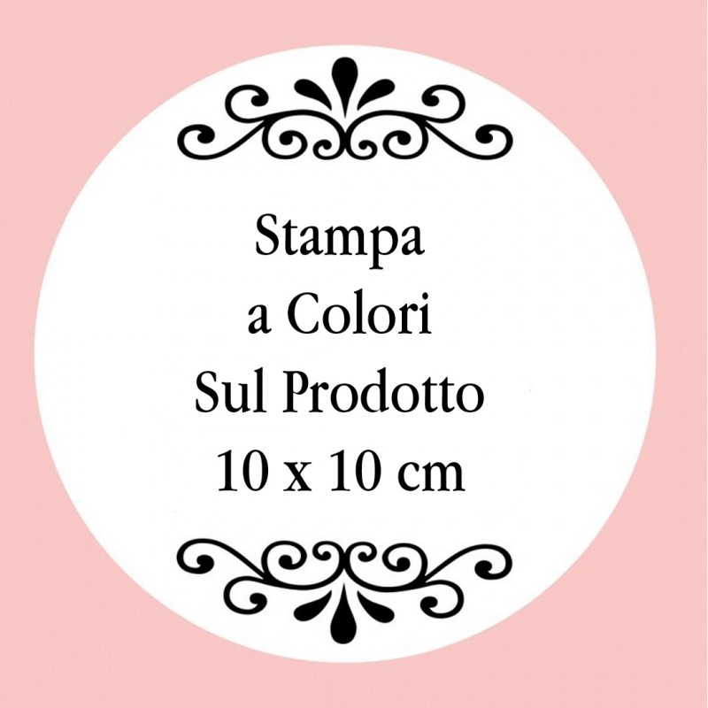 Personalizzazione con Stampa Digitale con Testo, Foto o Logo a Colori di 10 x 10 cm Personalizzazione con Stampa Digitale con Testo, Foto o Logo a Colori di 10 x 10 cm