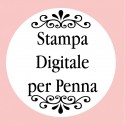 Personalizzazione con stampa digitale con testo, foto o logo a colori per penne