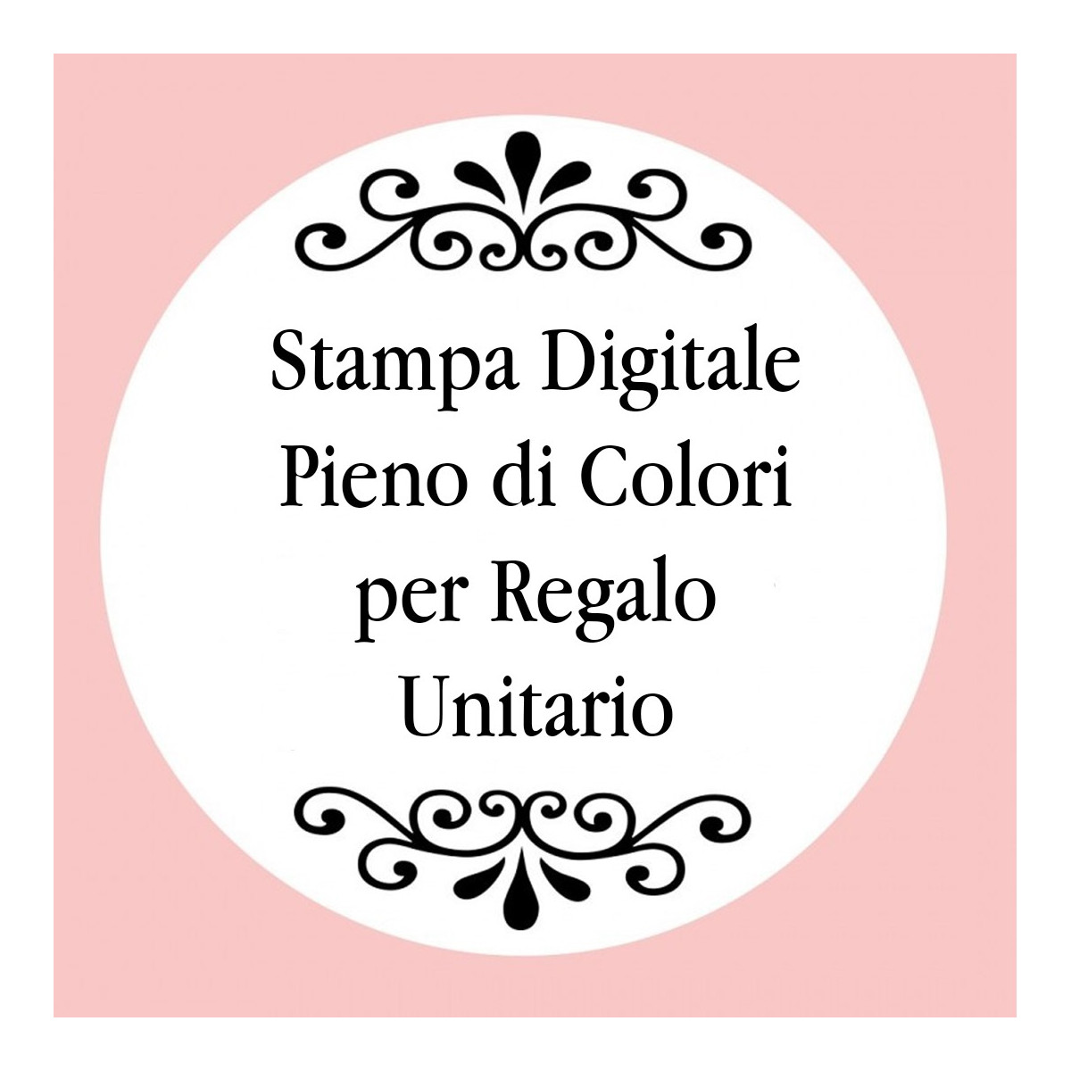 Personalizzazione con stampa digitale con testo foto o logo a colori