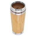 Vaso Termico in Bambù 500ml Doppia Parete per Mantenere la Temperatura