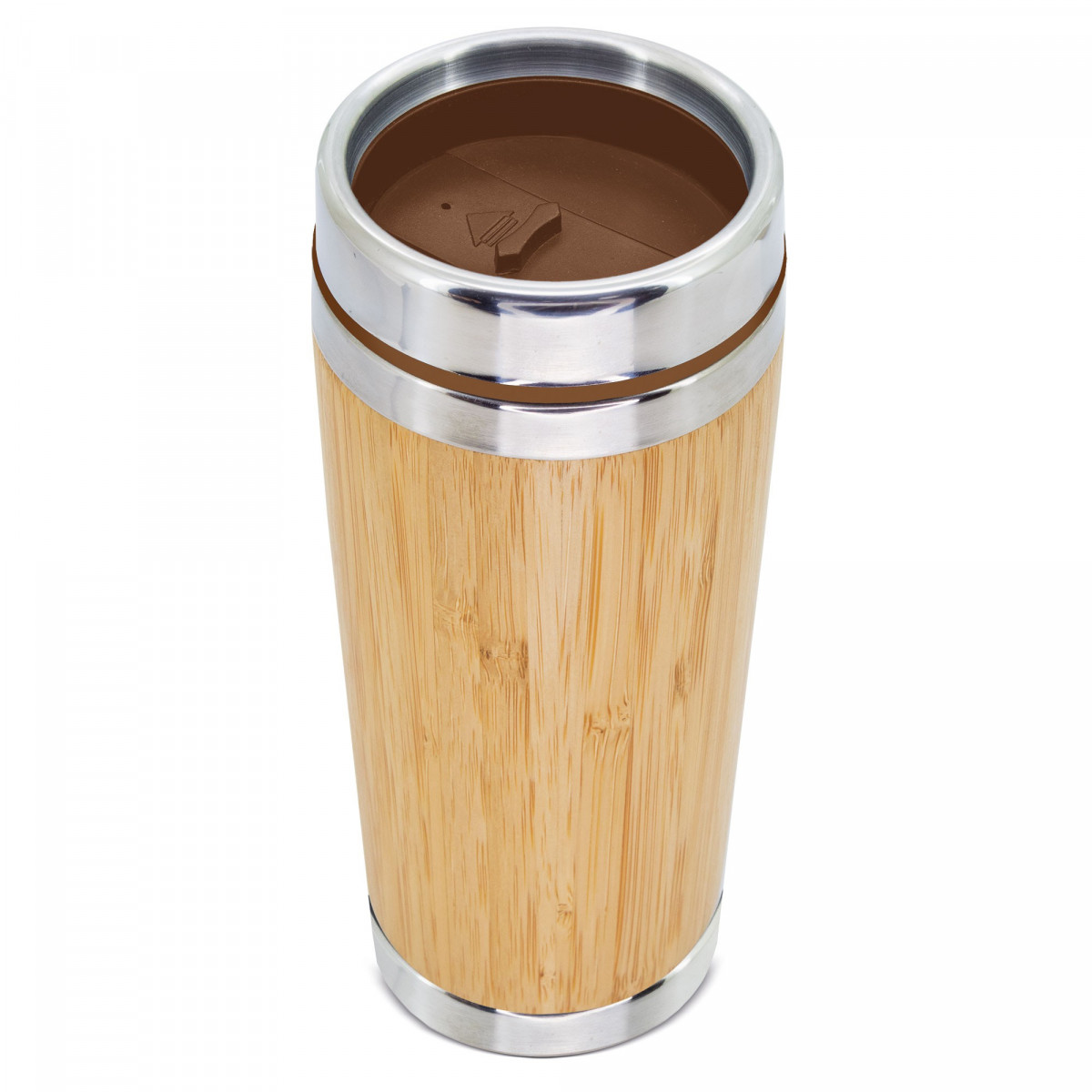 Vaso Termico in Bambù 500ml Doppia Parete per Mantenere la Temperatura