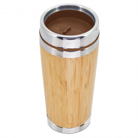 Vaso Termico in Bambù 500ml Doppia Parete per Mantenere la Temperatura