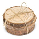 Set di sottobicchieri in legno janaki