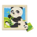 Set di 5 Puzzle Infantili in Legno Animali e Veicoli