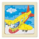 Set di 5 Puzzle Infantili in Legno Animali e Veicoli