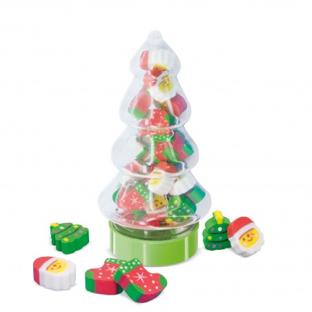 Set di gomme natalizie albero di Natale