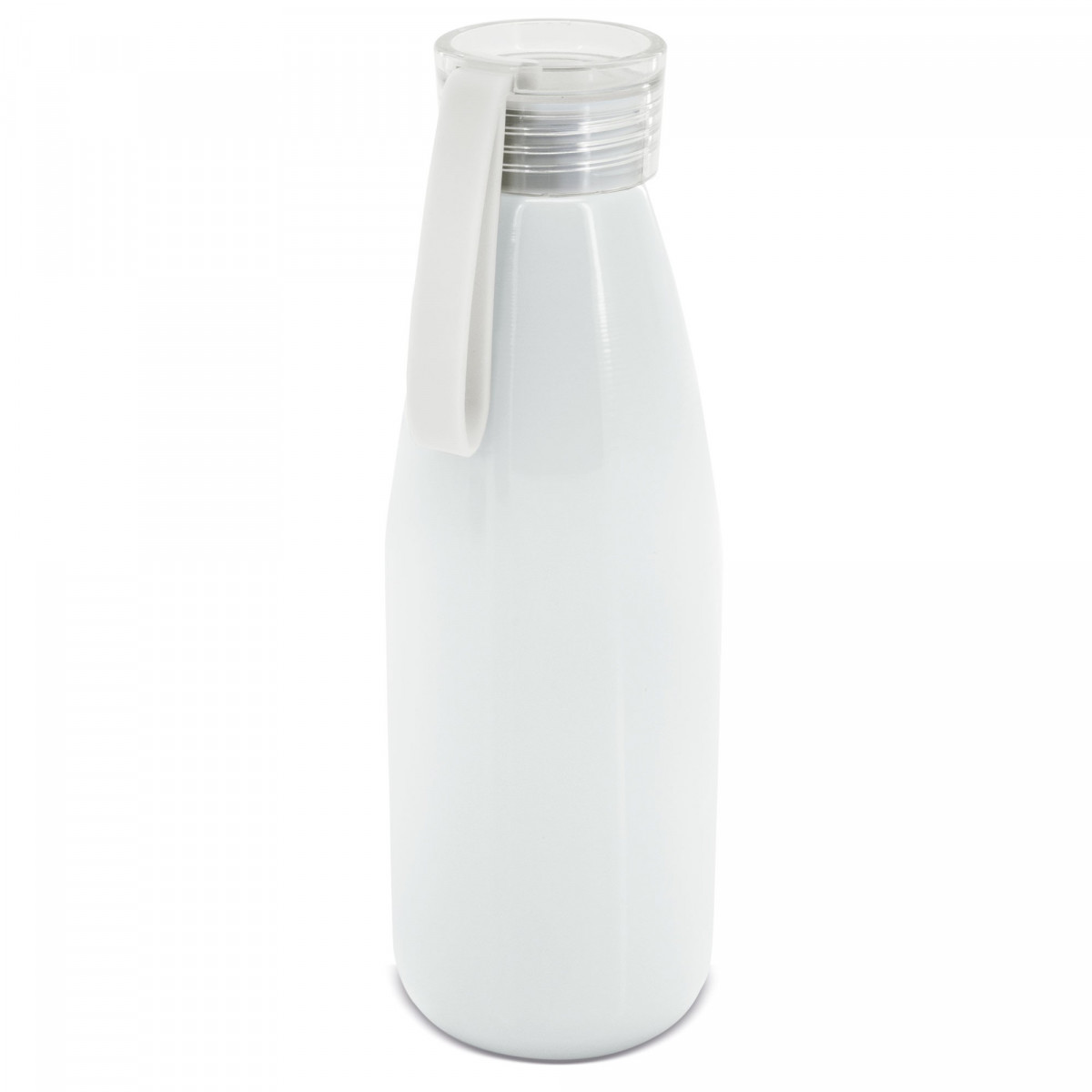 Bottiglia in alluminio con coperchio in silicone a sublimazione