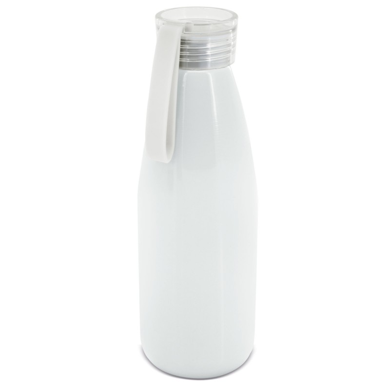 Bottiglia in alluminio con coperchio in silicone a sublimazione