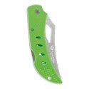 Coltello con lama metallica e impugnatura colorata