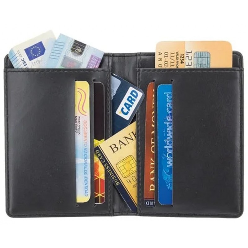 Portafoglio Fermasoldi ROSSO Porta Carte di Credito Porta Monete