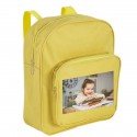 Zaino per bambini giallo personalizzato con foto a colori