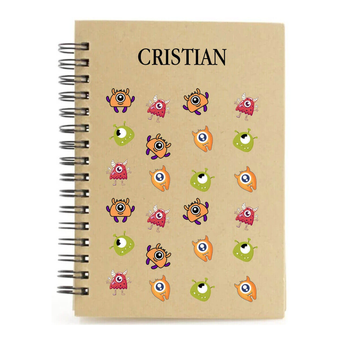 Libretto mostri personalizzato con nome