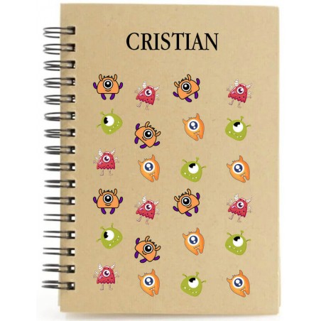 Libretto mostri personalizzato con nome