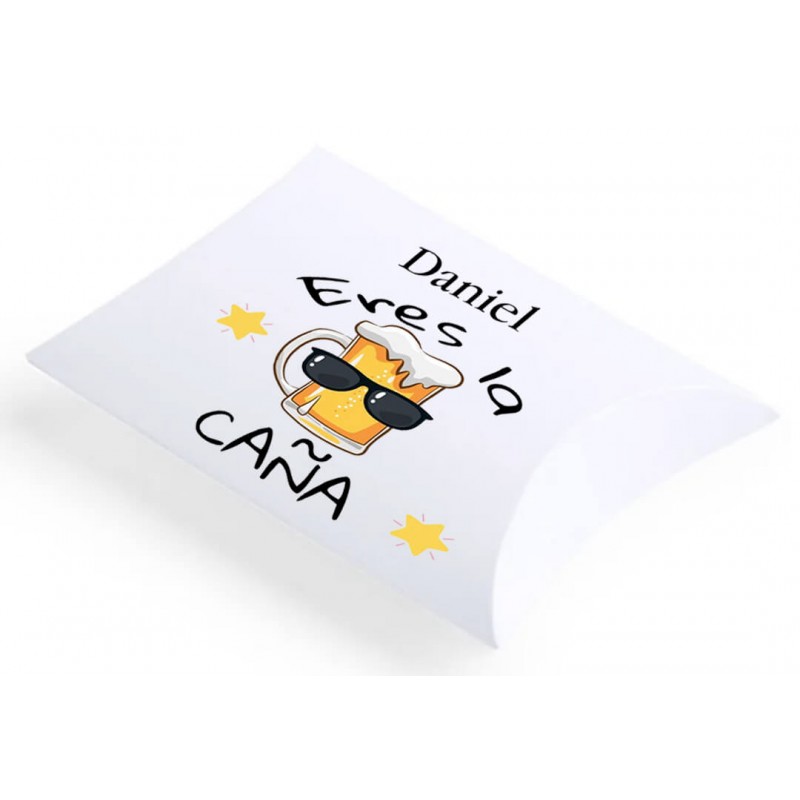 Confezione regalo personalizzata con adesivo Eres la Caña Confezione regalo personalizzata con adesivo Eres la Caña