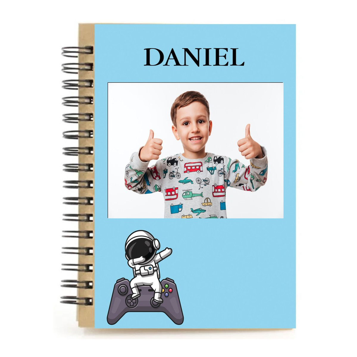 Libretto gaming personalizzato con nome e foto a colori