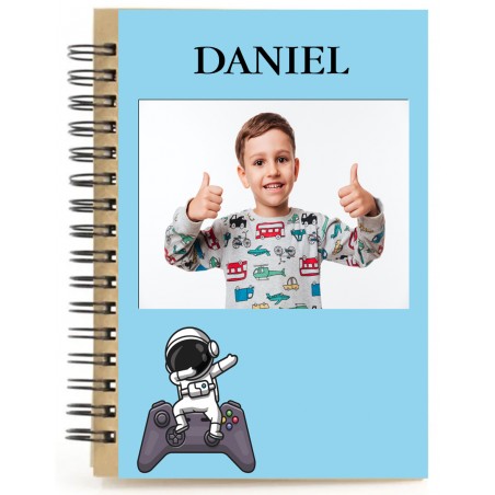 Libretto gaming personalizzato con nome e foto a colori