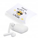 Cuffie bluetooth presentate in una confezione regalo personalizzata eres la caña