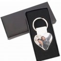 Portachiavi a forma di cuore personalizzato con foto a colori
