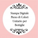 Stampa digitale a colori unitaria per bottiglie personalizzate