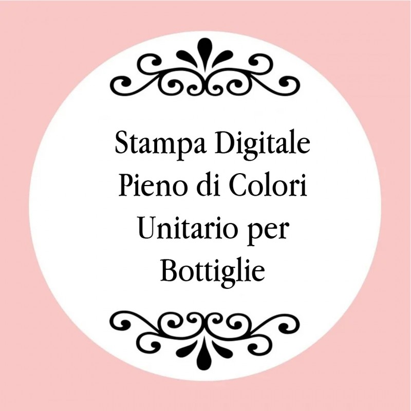 Stampa digitale a colori unitaria per bottiglie personalizzate