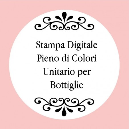 Stampa digitale a colori unitaria per bottiglie personalizzate