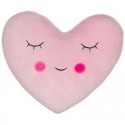Cuscino a forma di cuore in due colori rosa e grigio