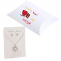 Collana con orecchini in scatola regalo personalizzata con nome sei la migliore