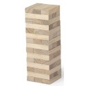 Gioco jenga presentato in una borsa kraft personalizzata con adesivo sei importante per me