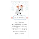 Inviti di matrimonio simpatici sposi in braccio