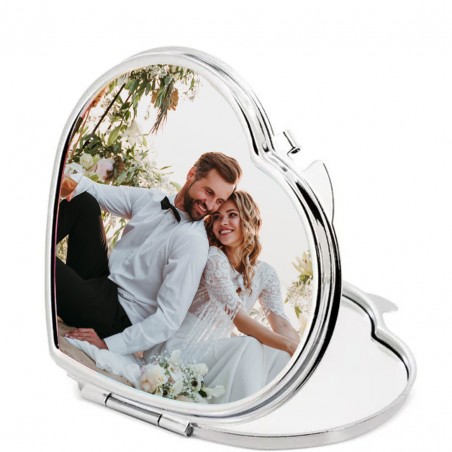 Specchio personalizzato con foto a colori per matrimoni, battesimi, comunioni o aziende