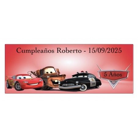 Adesivo personalizzato con nome e testo auto