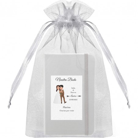 Taccuino personalizzato con nome degli invitati e degli...
