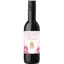 Bottiglia di vino per comunione personalizzata con nome dell ospite e ragazza della comunione
