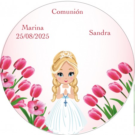 Adesivo rotondo personalizzato con nome dell'ospite e...