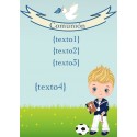 Adesivo comunione bambino personalizzato con il nome degli invitati