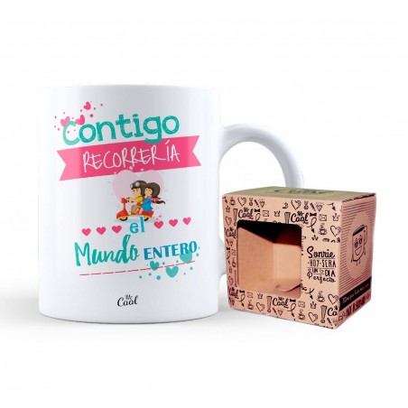 Tazza con te percorrerei il mondo intero