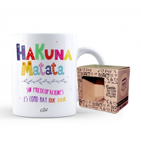 La tazza hakuna matata senza preoccupazioni è come devi vivere
