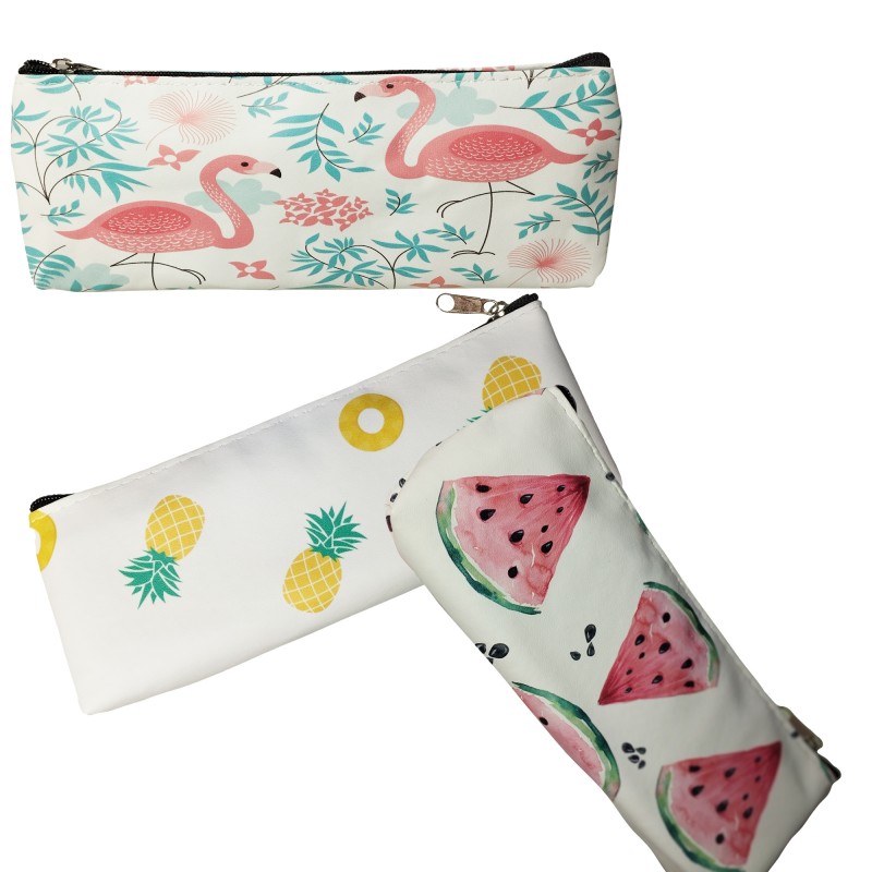 Astuccio con stampe tropicali - Design allegro e funzionale
