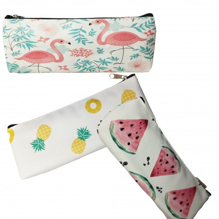 Astuccio con stampe tropicali - Design allegro e funzionale