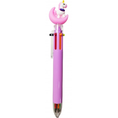 Penna a sfera unicorno inchiostro multicolore