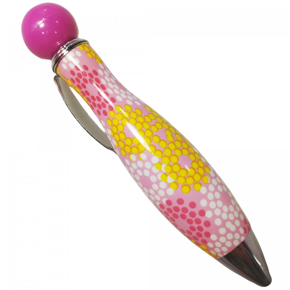 Penna grossa con stampa a pois a forma di fiori, divertente da regalare