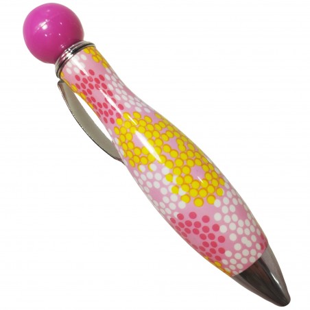 Penna grossa con stampa a pois a forma di fiori, divertente da regalare