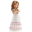 Figura torta ragazza comunione betty con le mani del cuore