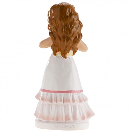 Figura torta ragazza comunione betty con le mani del cuore