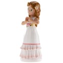 Figura torta ragazza comunione betty con le mani del cuore