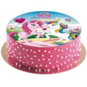 Disco commestibile per torta di unicorno