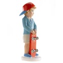 Figura di torta ragazzo comunione con cappuccio e scooter