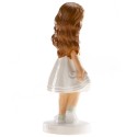 Figura di torta comunione bambina ana con abito corto