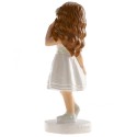 Figura di torta comunione bambina ana con abito corto