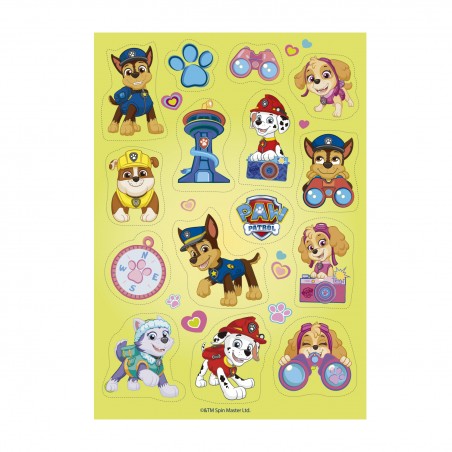 Decorazione commestibile ritagliabile per torte e cupcake paw patrol